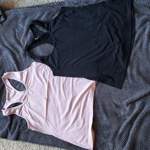 Set of 2 Workout Racerback Tanks - L